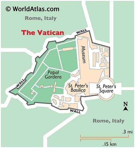 vatican city area in km|Geography of Vatican City .